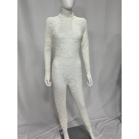 Kim Shui White Lace Jumpsuit - Picture 2 of 5